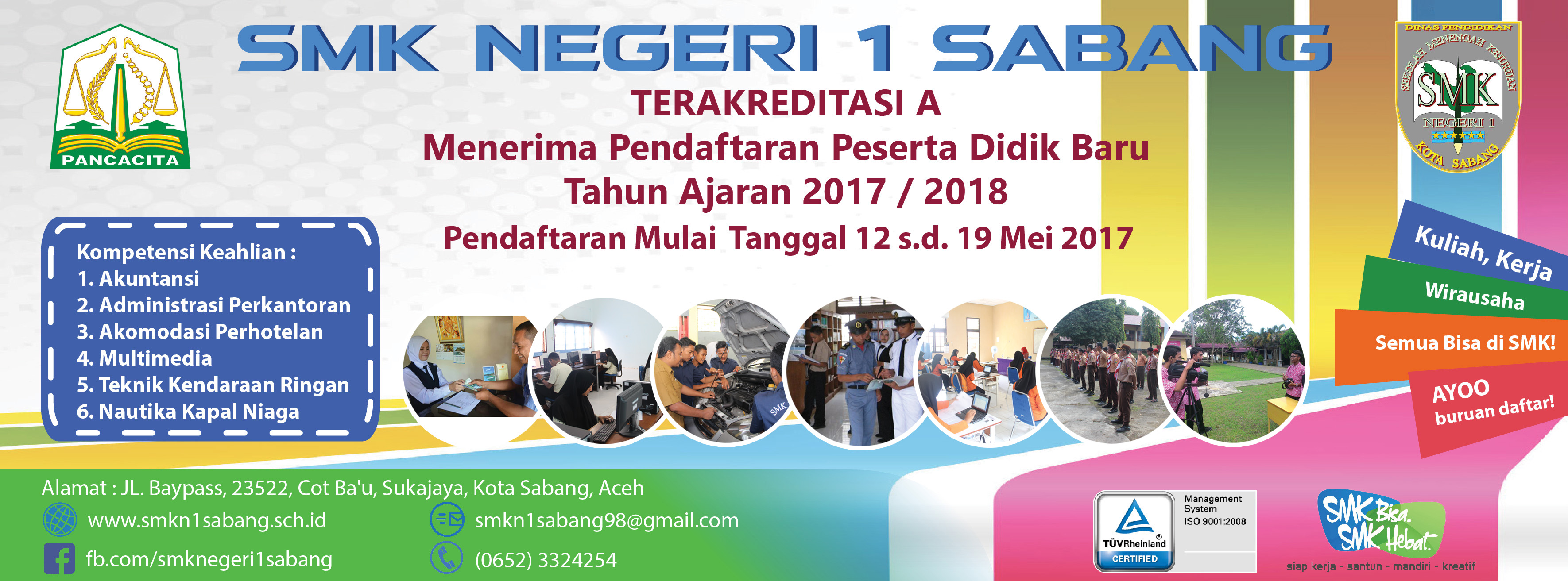 Penerimaan Peserta Didik Baru SMK Negeri 1 Sabang Tahun Ajaran 2017 / 2018